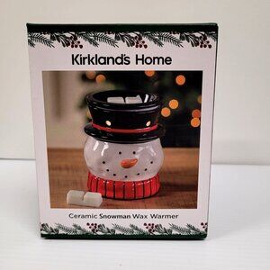 Ceramic Snowman Wax Warmer Kirkland's Home Christmas Collection Top Hat w/Bulb